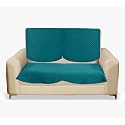 Sparrow World Premium Quilted Sofa Cover Set for 5 Seater | 3 Seater and 2 Seater Slip Covers | Velvet Panel (Firoji Diamond 2 Seater)