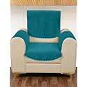 Sparrow World Premium Quilted Sofa Cover Set for 5 Seater | 3 and 2 Seater Slip Covers | Velvet Panel (Firoji Zig Zak 1 Seater)