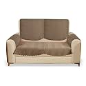Sparrow World Premium Quilted Sofa Cover Set for 5 Seater | 3 Seater and 2 Seater Slip Covers | Velvet Panel (Mouse Zig Zak 2 Seater+Arm)