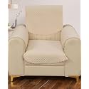 Sparrow World Premium Quilted Sofa Cover Set for 5 Seater | 3 and 2 Seater Slip Covers | Velvet Panel (Base Diamond 1 Seater+Arm)