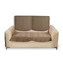 Sparrow World Premium Quilted Sofa Cover Set for 5 Seater | 3 Seater and 2 Seater Slip Covers | Velvet Panel (Mouse Zig Zak 2 Seater)