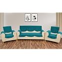 Sparrow World Premium Quilted Sofa Cover Set for 5 Seater | 3 Seater and 2 Seater Slip Covers | Velvet Panel (Diamond 5 Seater+Arm)