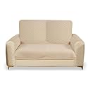 Sparrow World Premium Quilted Sofa Cover Set for 5 Seater | 3 Seater and 2 Seater Slip Covers | Velvet Panel (Base Diamond 2 Seater+Arm)