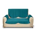 Sparrow World Premium Quilted Sofa Cover Set for 5 Seater | 3 Seater and 2 Seater Slip Covers | Velvet Panel (Firoji Zig Zak 2 Seater+Arm)
