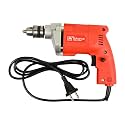 Spartan 10mm APED10A Advance 350W 2600RPM Electric Pistol Grip Corded Drill Machine | Drilling into Wood, Plastic, Glass &amp; Metal For Home &amp; Professional Use(Red, Pack of 1)