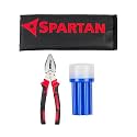 Spartan Advance Home Hand Tool Kit Combo | Screw Driver Set & Plier | Screwdriver 8 Blades with Tester | 1 Pcs Plier | For Home, Garage, Car, Bike, Industry (Pack of 1)