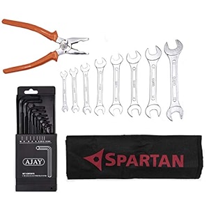 spartan bs-08 steel home hand tool kit multicolour 3 piece