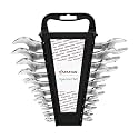 SPARTAN 10-Piece Double Ended Open-Jaw Spanner Set | Carbon Steel Wrenches 6×7mm to 30×32mm | Chrome-Plated Rust-Resistant Tools for Home Maintenance & DIY Repairs