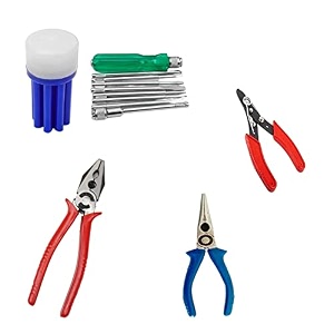 spartan hand tools combo  combination plier  nose plier  wire cutter  8 piece screw driver set  for home garage car bike industry
