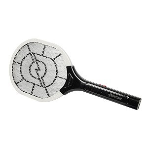 spartan mosquito resistant batrechargeable mosquito swatterzapper racket blackgrey pack of 1