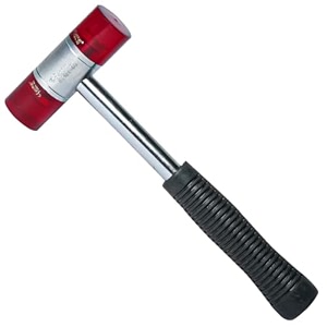 spartan soft face hammer 20mm  acetate mallet with non-slip rubber grip  dual head for metal forming tile fitting bending amp shaping  industrial amp home use