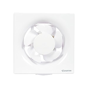 spartan ventilo 8 inch exhaust fan  blade size 200 mm  white ventilation fan  6 months warranty  for kitchen office and bathroom