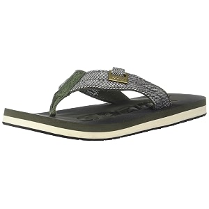 sparx men39s olive white slippers-3 sf0037u