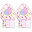 Spasilk Baby Bath Hooded Terry Towel with 3 Washcloths, Baby Bath Essentials, One Size, Pink Fish (Pack of 2)