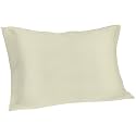 Spasilk Pure Silk Pillowcase, Charmeuse Silk Pillowcase, Hypoallergenic Pillowcase, King Sized, Ivory