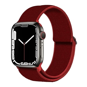 1 band stretchy loop solo compatible with apple watch band 38mm 40mm 41mm 42mm 44mm 45mm women men adjustable comfortable soft nylon elastic braided strap wristbands for iwatch series 87654321se