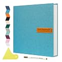 Spbapr Large Photo Album Self Adhesive Magnetic Scrapbook,DIY Scrapbook Album for 4x6 5x7 8x10 Picture,40 Pages Linen Cover Memory Book for Wedding Family Baby Pets, with Metallic Pen and Scraping