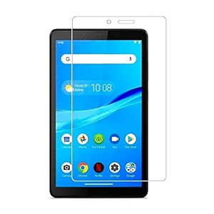 premium tempered glass screen protector for lenovo tab m7  3rd gen transparent 1-pack