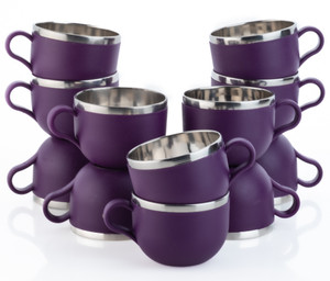 SPEACK Pack of 12 Stainless Steel Plastic