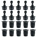Speaker Grill Peg Kit FMHXG 10Pair Plastic Ball and Socket Type Grill Guides Pegs Cloth Buckle Screws Speaker Parts Accessories, 14x14x11 mm