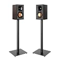 Speaker Stands Pair, 30" Fixed Height, 55lbs Weight Capacity, Metal Base
