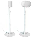 Speaker Stands Pair for Sonos Era 100, 100 SL, 300, External Cable, White