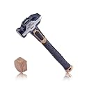 Spec Ops Tools Blacksmith Hammer for Striking, Demolition & Metalworking, Bi-Material Shock-Absorbing and Vibration Dampening Handle, 4 lbs with Soft Mallet Cap
