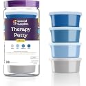 Special Supplies Therapy Putty for Kids and Adults - Resistive Hand Exercise Stress Relief Therapy Putty Kit, Set of 4 Strengths, Three Ounces of Each Putty