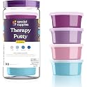 Special Supplies Therapy Putty for Kids and Adults - Resistive Hand Exercise Stress Relief Therapy Putty Kit, Set of 4 Strengths, Three Ounces of Each Putty