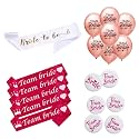 Special You Bride To Be Decoration Set- 22Pcs with Bride to be Sash, Team Bride Badges &amp; Sash, Team Bride Balloons, Bachelorette Party Props, Bridal Shower Decorations Kit
