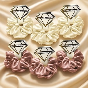 special you hair scrunchies set of 6 for return gift silk scrunchies for women bridesmaid gifts hamper return gifts for bridesmaid scrunchie set