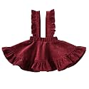 Specialcal Baby Girls Velvet Suspender Skirt Infant