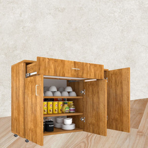 speciality panels 3-door multipurpose storage cabinet with drawer  free installation by brand engineered wood kitchen cabinet