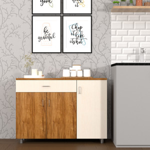 speciality panels 3-door multipurpose storage cabinet with drawer  free installation by brand engineered wood kitchen cabinet