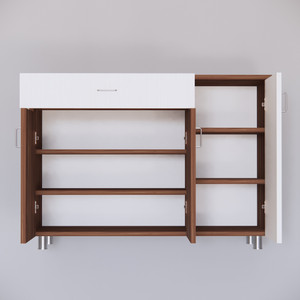 speciality panels 3-door multipurpose storage cabinet with drawer  free installation by brand engineered wood kitchen cabinet