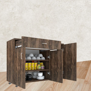 speciality panels 3-door multipurpose storage cabinet with drawer  free installation by brand engineered wood kitchen cabinet