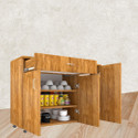 SPECIALITY PANELS 3-Door Multipurpose Storage Cabinet with Drawer & Free installation by Brand Engineered Wood Kitchen Cabinet