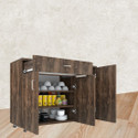 SPECIALITY PANELS 3-Door Multipurpose Storage Cabinet with Drawer & Free installation by Brand Engineered Wood Kitchen Cabinet