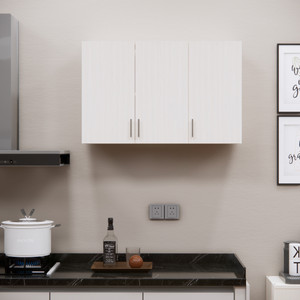 speciality panels space-saving wall hanging 3 doors cupboard organizer with 3 shelvesfrench cleat engineered wood kitchen cabinet