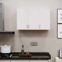 SPECIALITY PANELS Space-Saving Wall Hanging 3 Doors Cupboard Organizer with 3 Shelves,French Cleat Engineered Wood Kitchen Cabinet