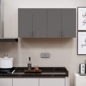 speciality panels 4 doors modular wall cabinet with termites resistance french cleat engineered wood kitchen cabinet