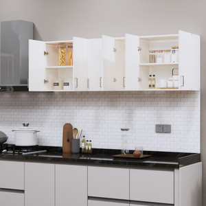 speciality panels space-saving 6 doors organizer with 6 shelvesfree installation by brand engineered wood kitchen cabinet