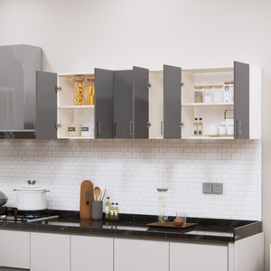 speciality panels 6 doors modular multipurpose wall cabinet with free installation by brand engineered wood kitchen cabinet