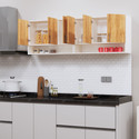 SPECIALITY PANELS Space-Saving Wall Hanging 6 Doors Cupboard Organizer with 6 Shelves,French Cleat Engineered Wood Kitchen Cabinet