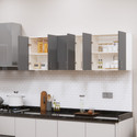 SPECIALITY PANELS 6 Doors Modular Multipurpose wall cabinet with Free installation by Brand Engineered Wood Kitchen Cabinet