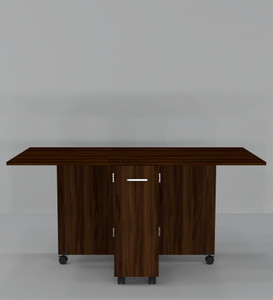 speciality panels folding dining table with crockery unit  storage free assembly by brand engineered wood 6 seater dining table
