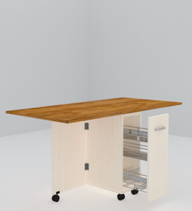 speciality panels folding dining table with crockery unit  installation provided by brand engineered wood 6 seater dining table