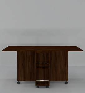speciality panels folding dining table with crockery unit  installation provided by brand engineered wood 6 seater dining table