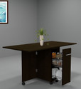 SPECIALITY PANELS Folding dining Table with Crockery unit & installation provided by brand Engineered Wood 6 Seater Dining Table