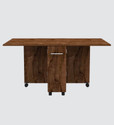 SPECIALITY PANELS Folding dining Table with Crockery unit & storage shelf Free assembly by Brand Engineered Wood 6 Seater Dining Table